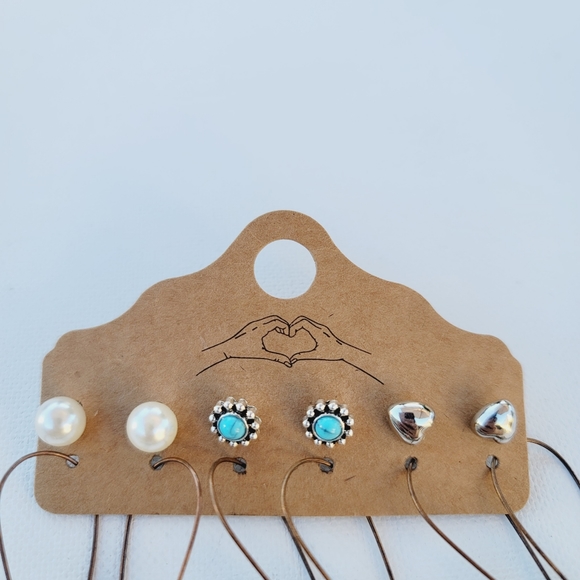 BOHO Lot of 6 Pairs of Earrings - Picture 8 of 9